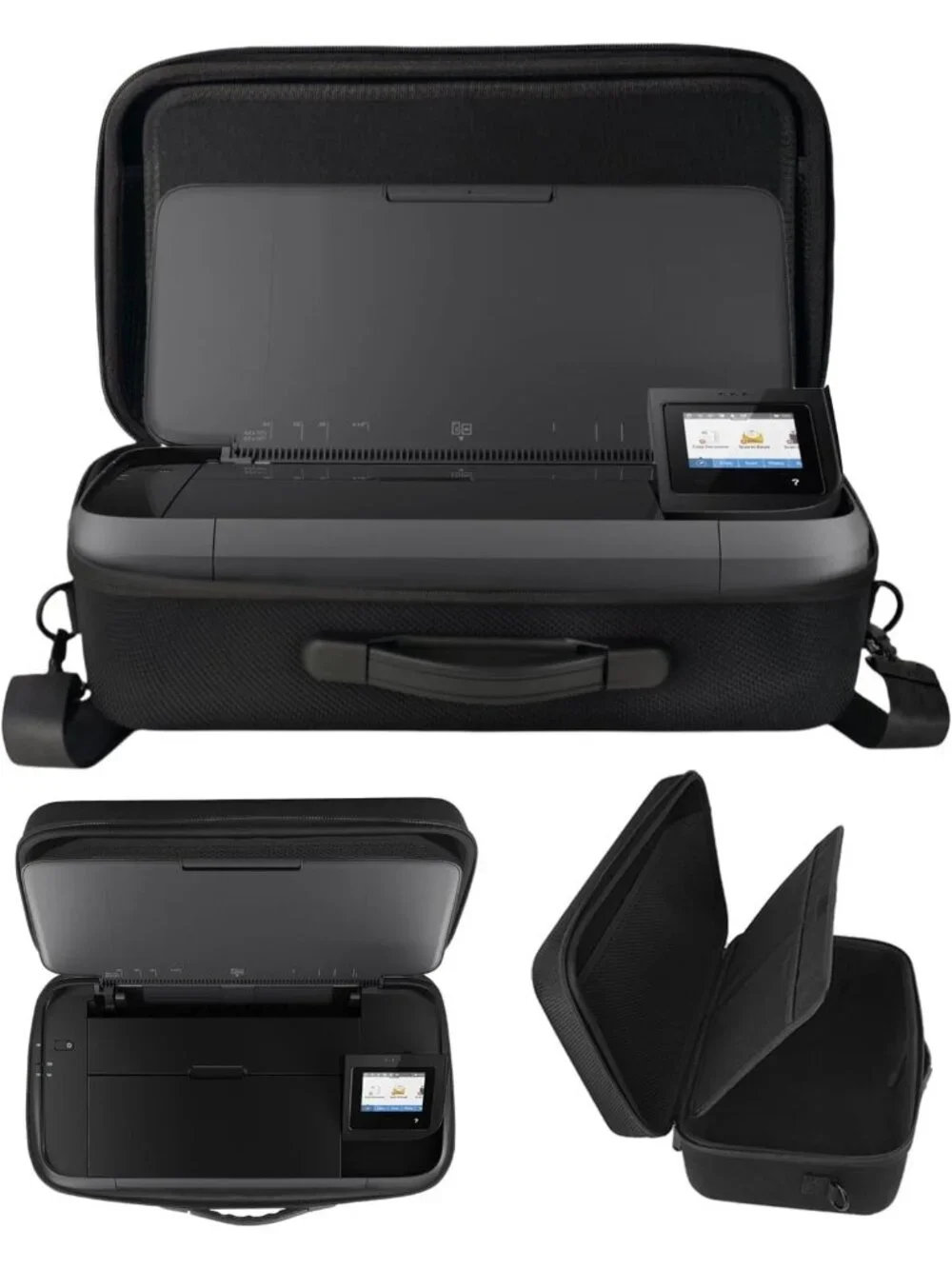 Portable Hard Travel Case for Mobile Printers & Cutting Machines, Black